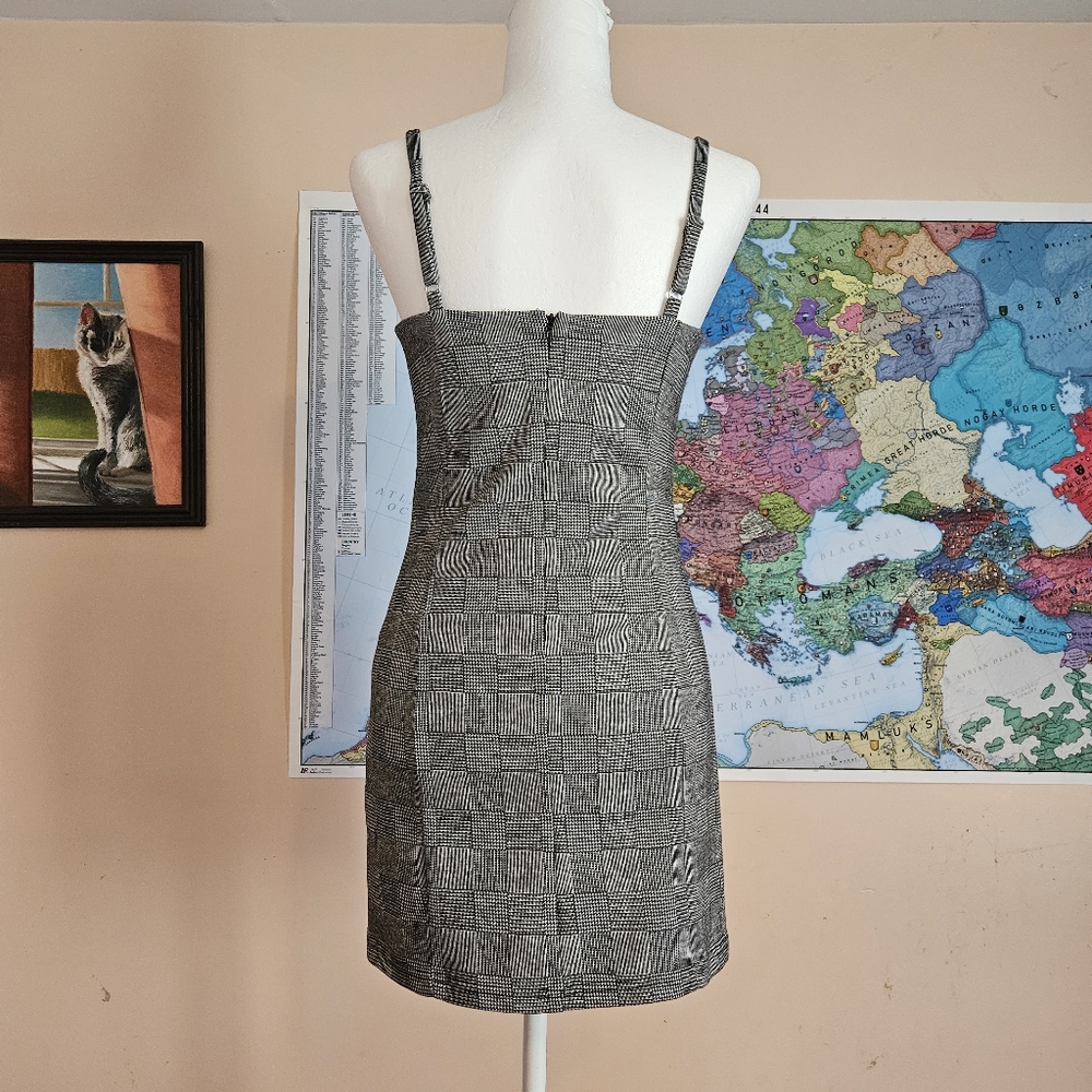 Gray Glen Plaid Cami Mini Dress - Picture 3 of 6